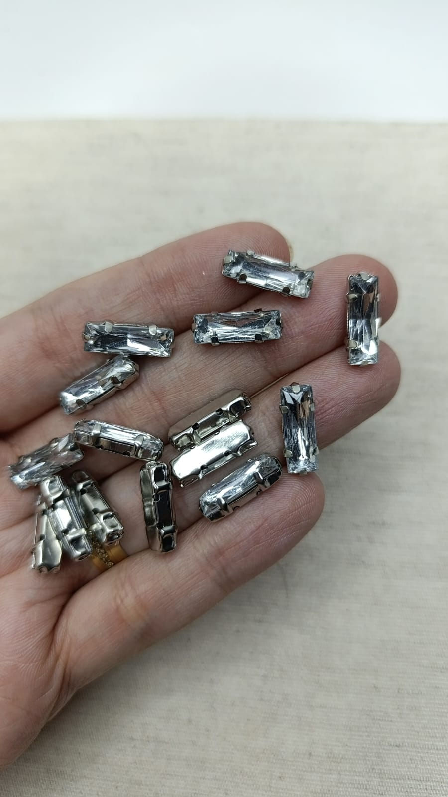 Engrampado baguete transparente 15mm