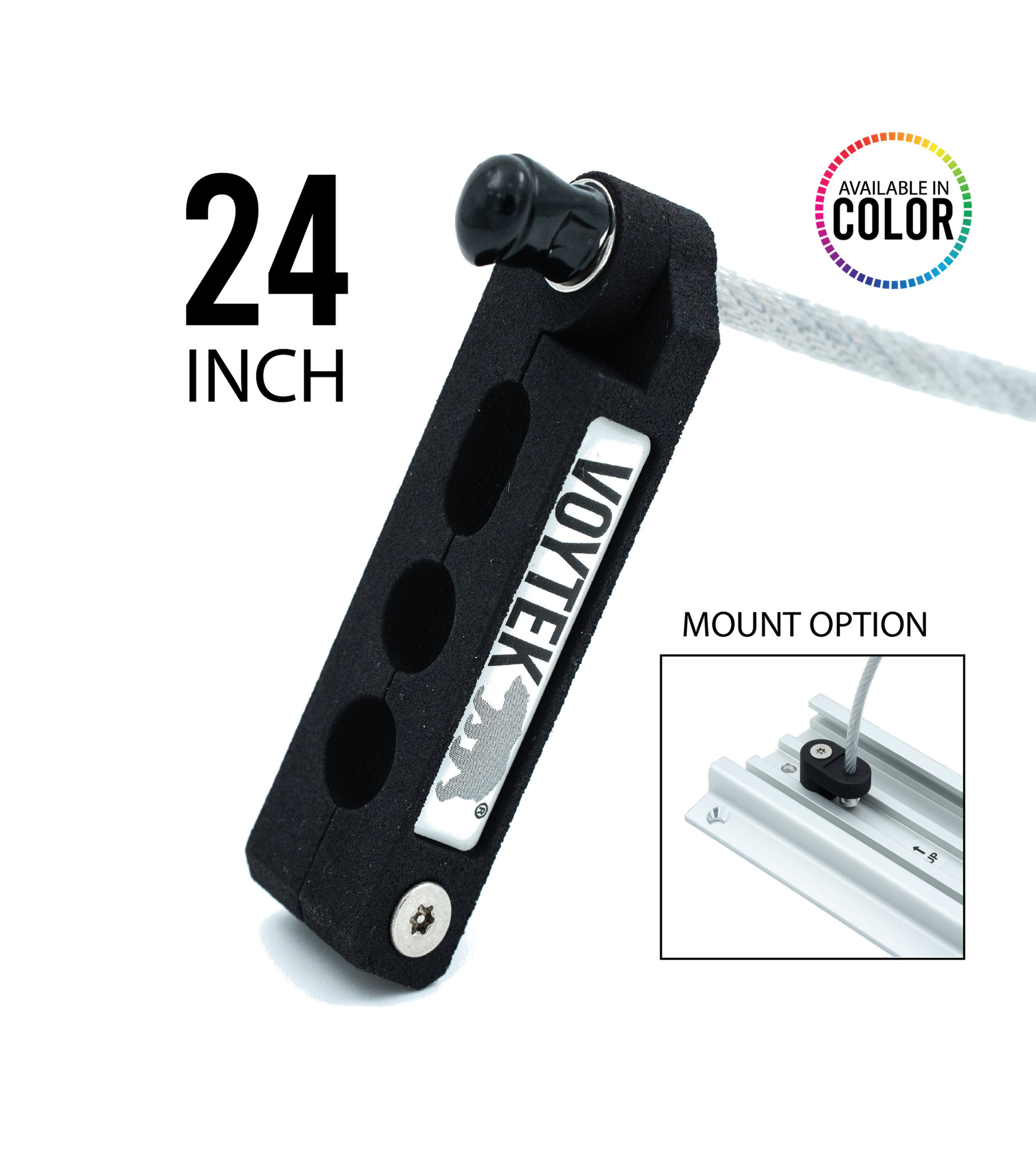 3 Hole 24 inch GCX Track Mount Bear Trap™ Security Tether