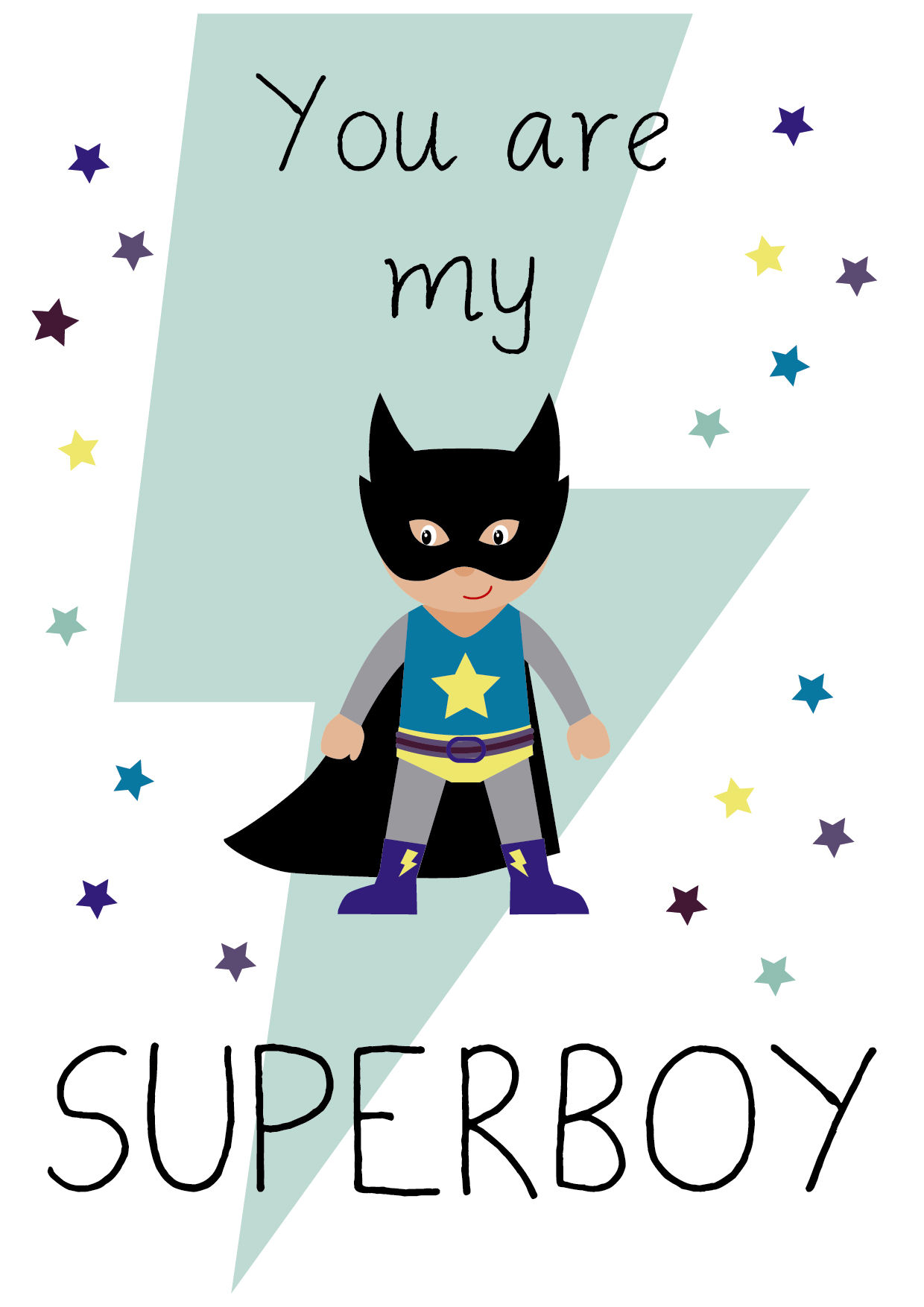 LÁMINA DECORATIVA, SUPERBOY