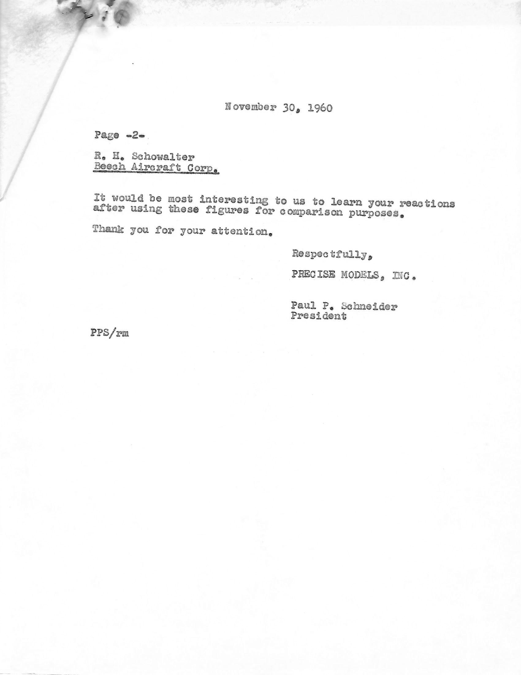 Beech B-95 Travel Air quote pg. 2