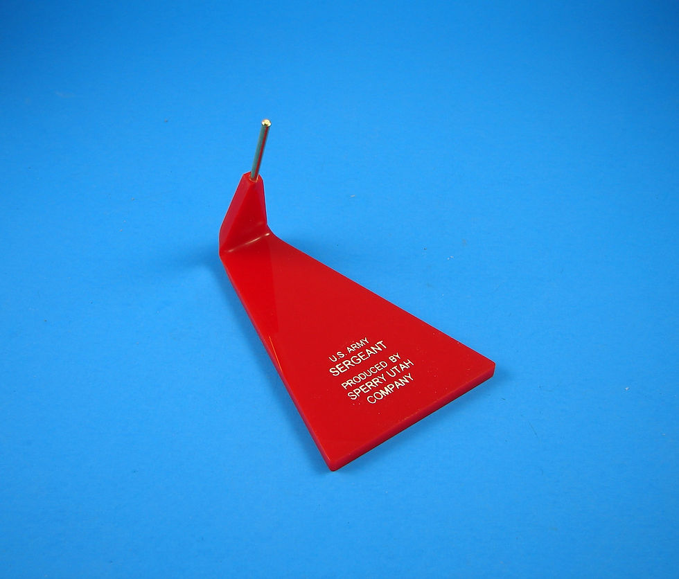 U.S. Army Sgt. Missile stand