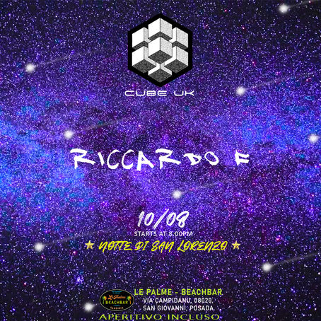 CUBE UK - RICCARDO F At LE PALME BEACHBAR - POSADA, SARDINIA (ITA) - 10/08/21