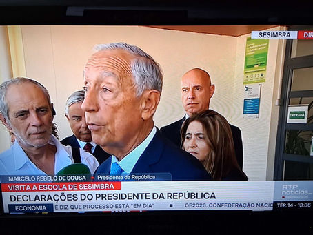 Presidente da República e Ministro da Educação visitam a Escola mais feliz de Portugal