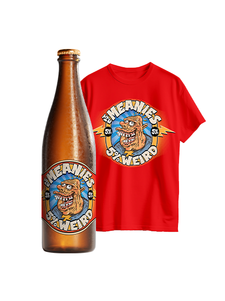 The Meanies 5% Weird Lager + Tee Bundle
