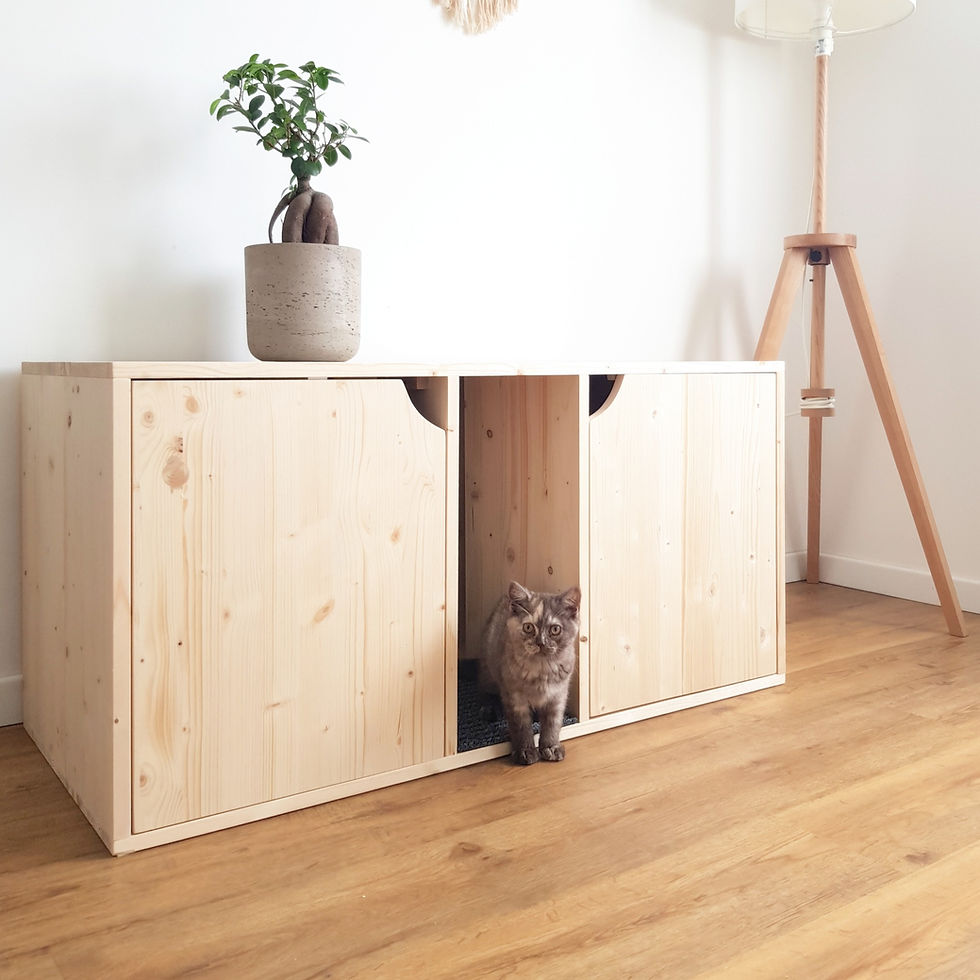modern cat litter box cabinet