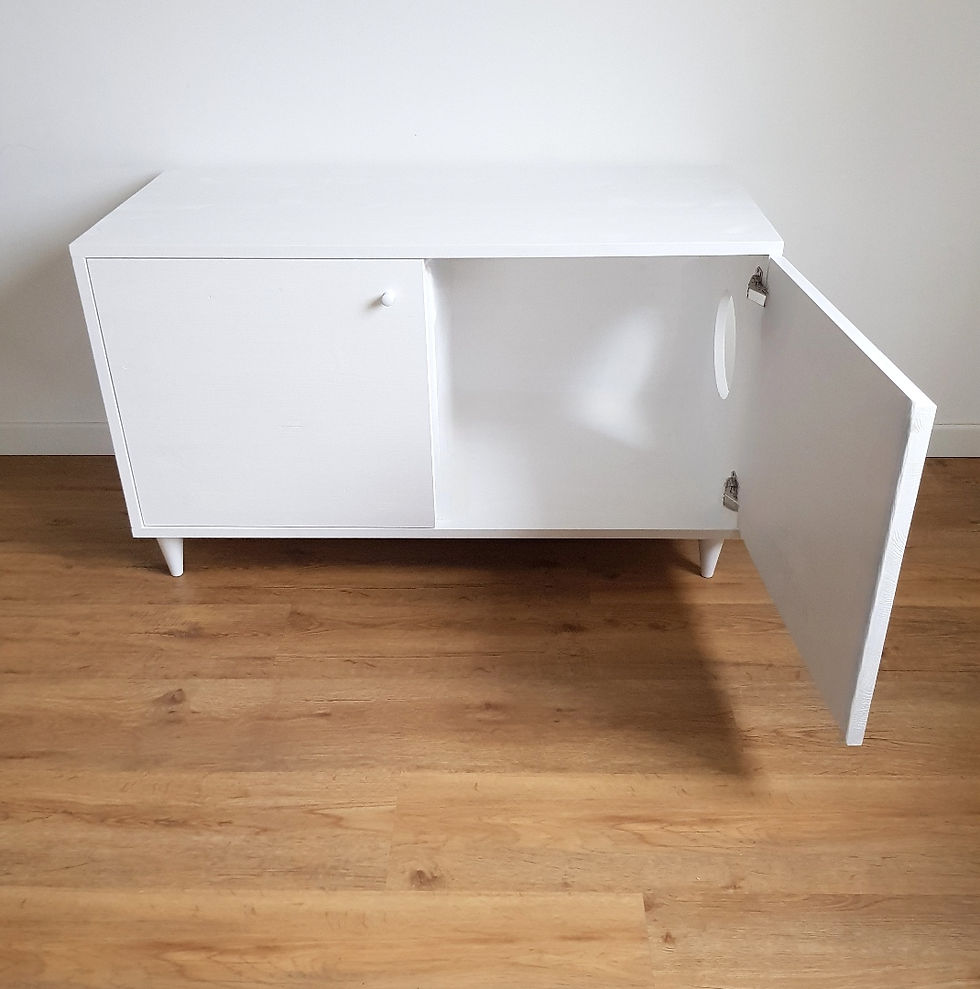 Thumbnail: white litter box cabinet