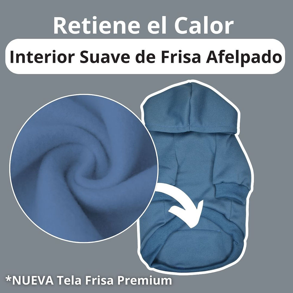 Miniatura: Hoodie Poleron Perro y Gato - Azul