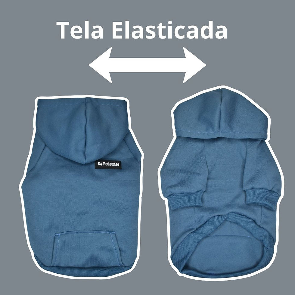 Miniatura: Hoodie Poleron Perro y Gato - Azul