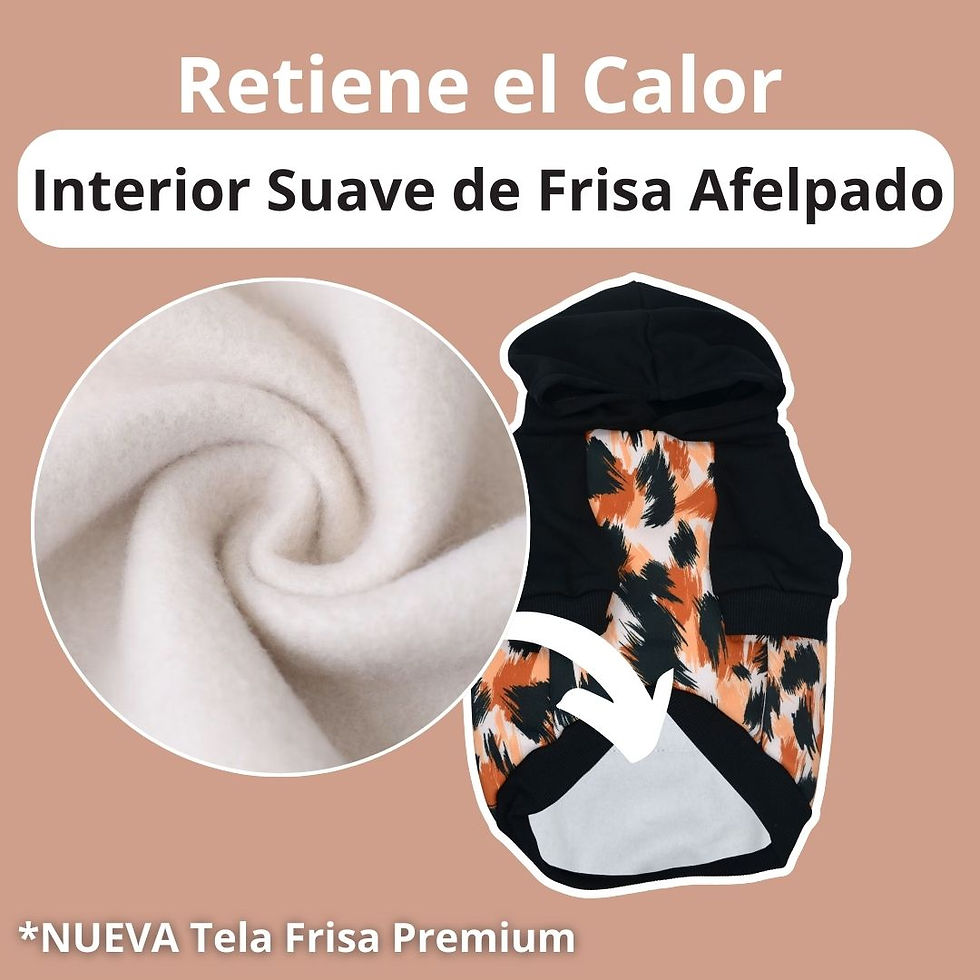 Miniatura: Hoodie Poleron Perro y Gato - Classic Leopard