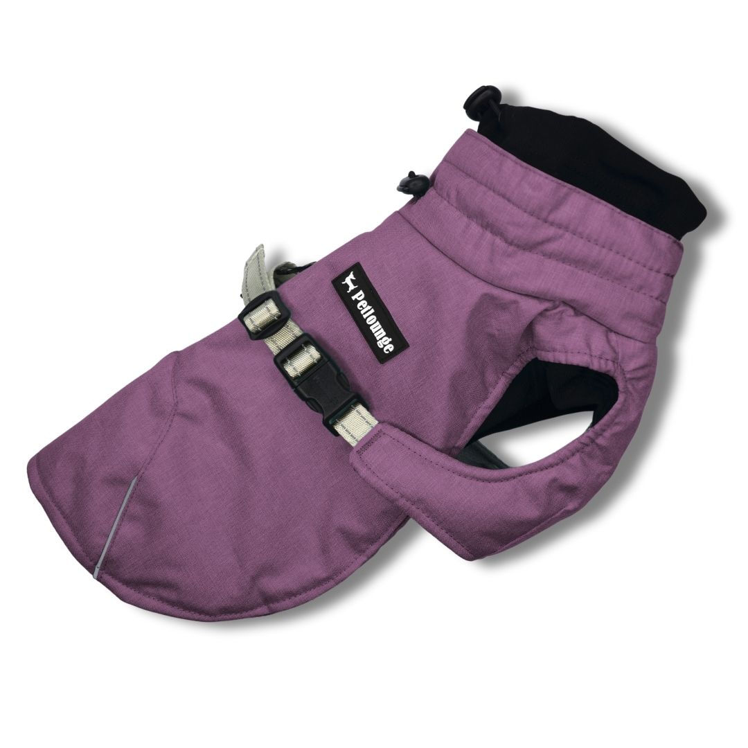 Parka Impermeable Termica Perro Dry and Comfy - Morada