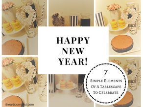 Simple Elements Of A Tablescape To Celebrate New Years Eve
