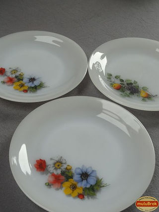 assiettes en arcopal !