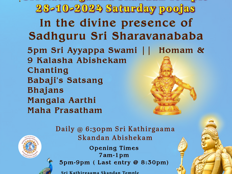 26-10-2024 Poojas
