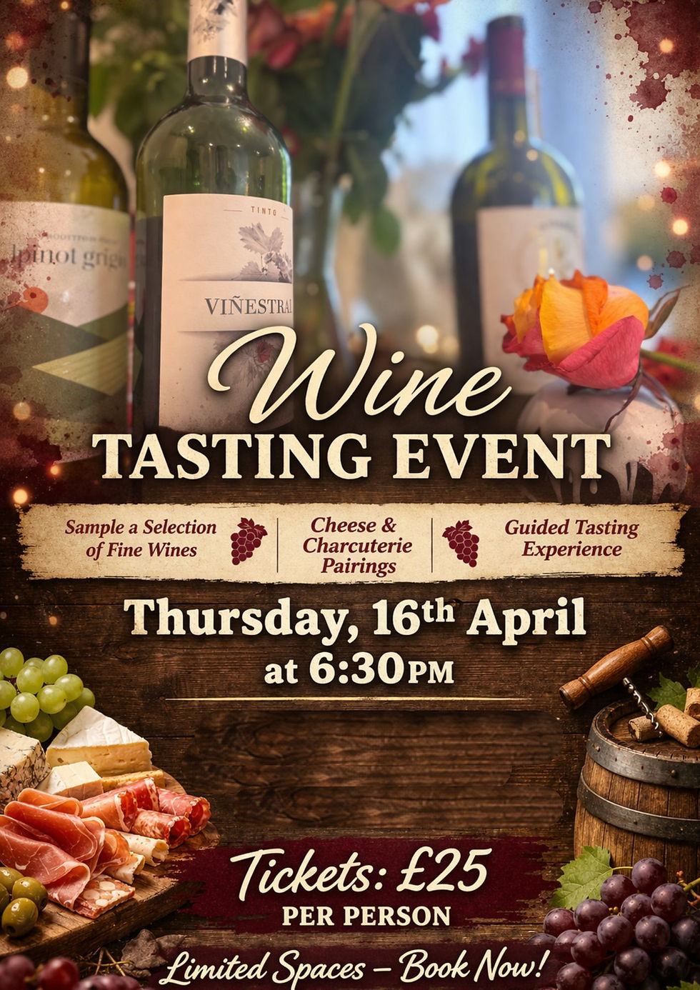 Uncorked at Buttons (Wine Tasting Event) 