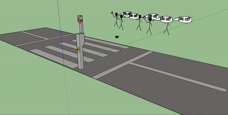 when a rat crosses the street, people ch