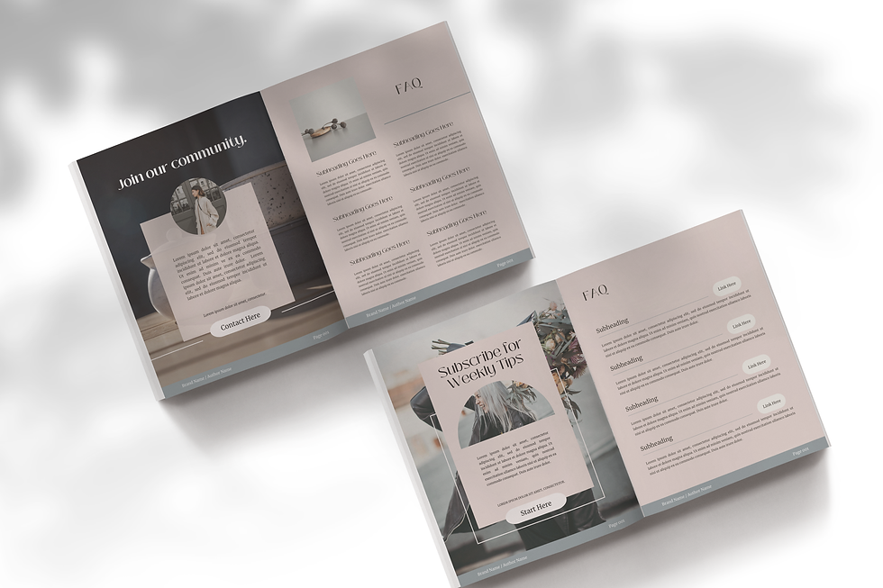 Thumbnail: Canva Guidebook Template | DAWN | 101 Pages | 2 Sizes