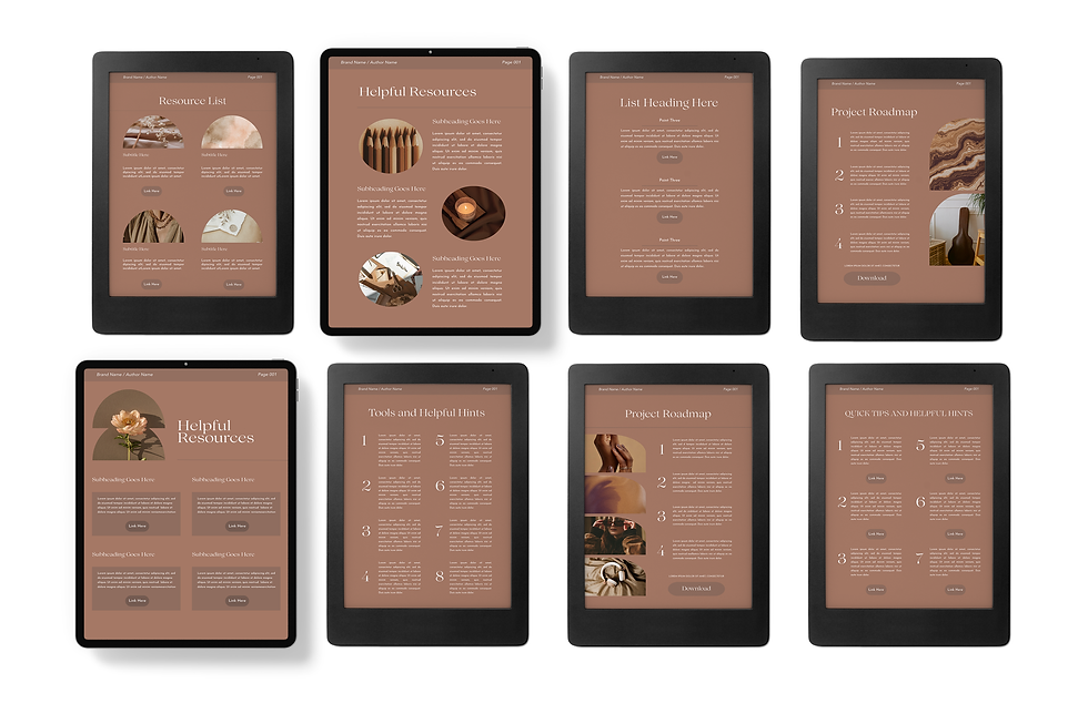 Thumbnail: Canva eBook Template | HALCYON | 139 Pages | 3 Sizes