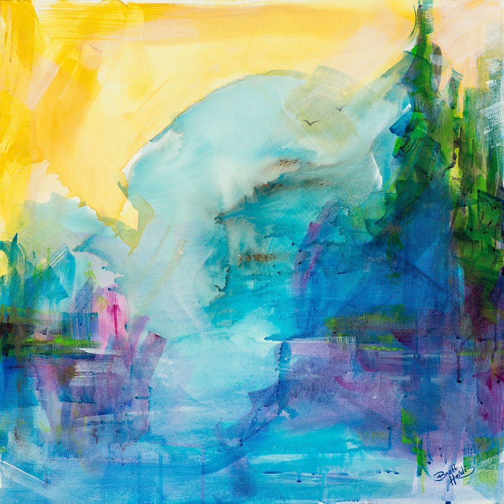 abstract scene painting