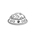 Dog food bowl