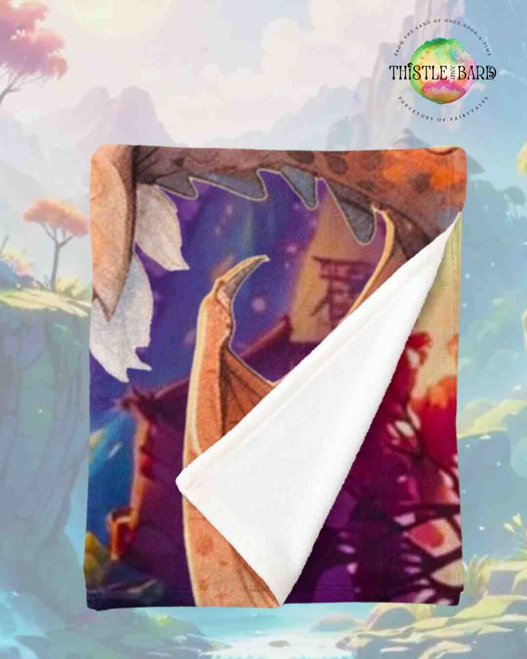 Dragon Wilds Fleece Blanket