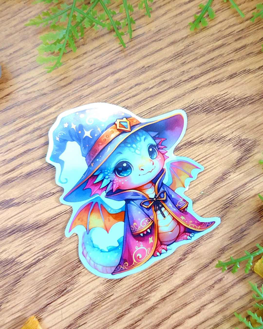 Wizarding Dragon Holographic Sticker