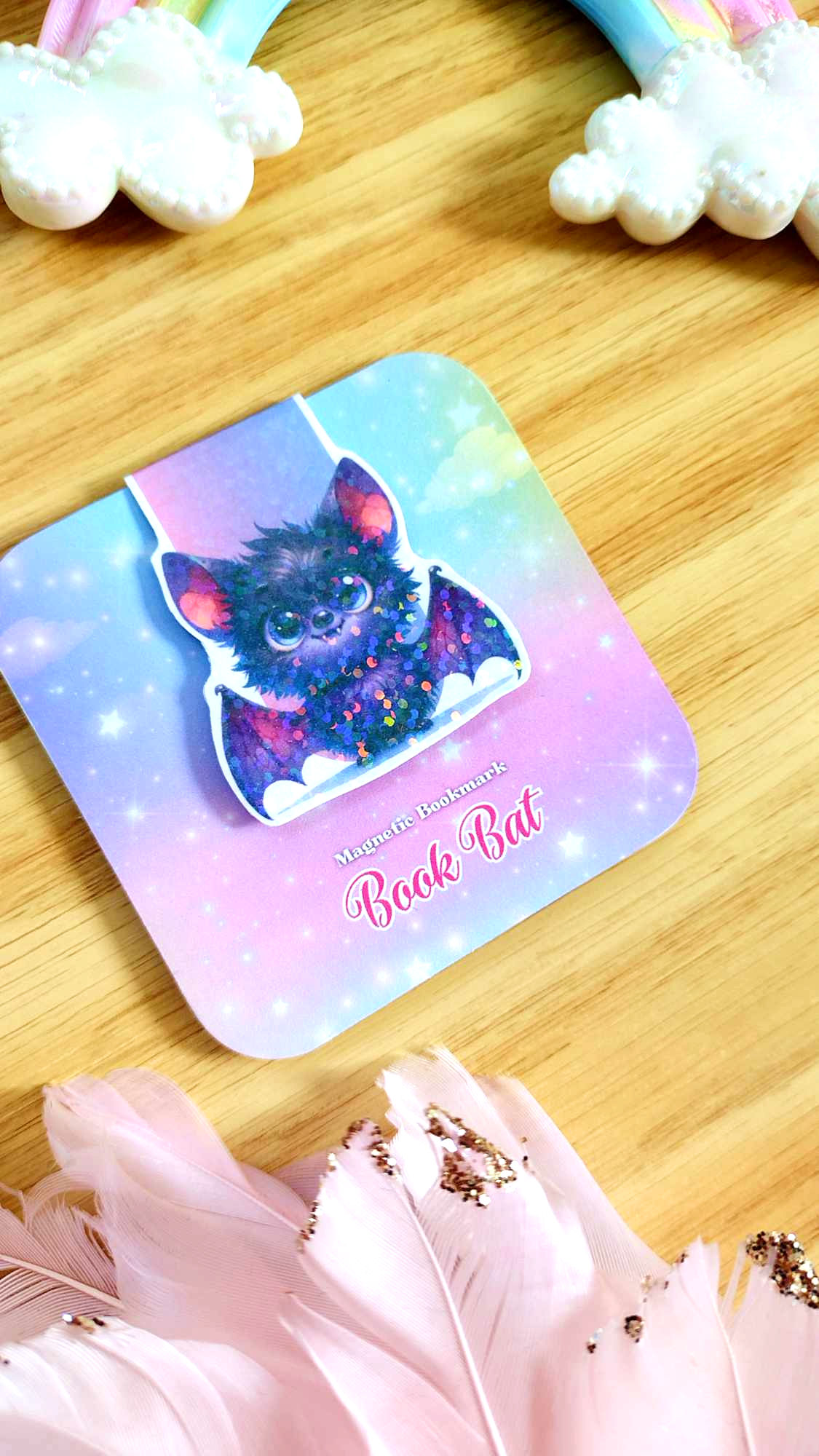 Book Bat Magnetic Bookmark