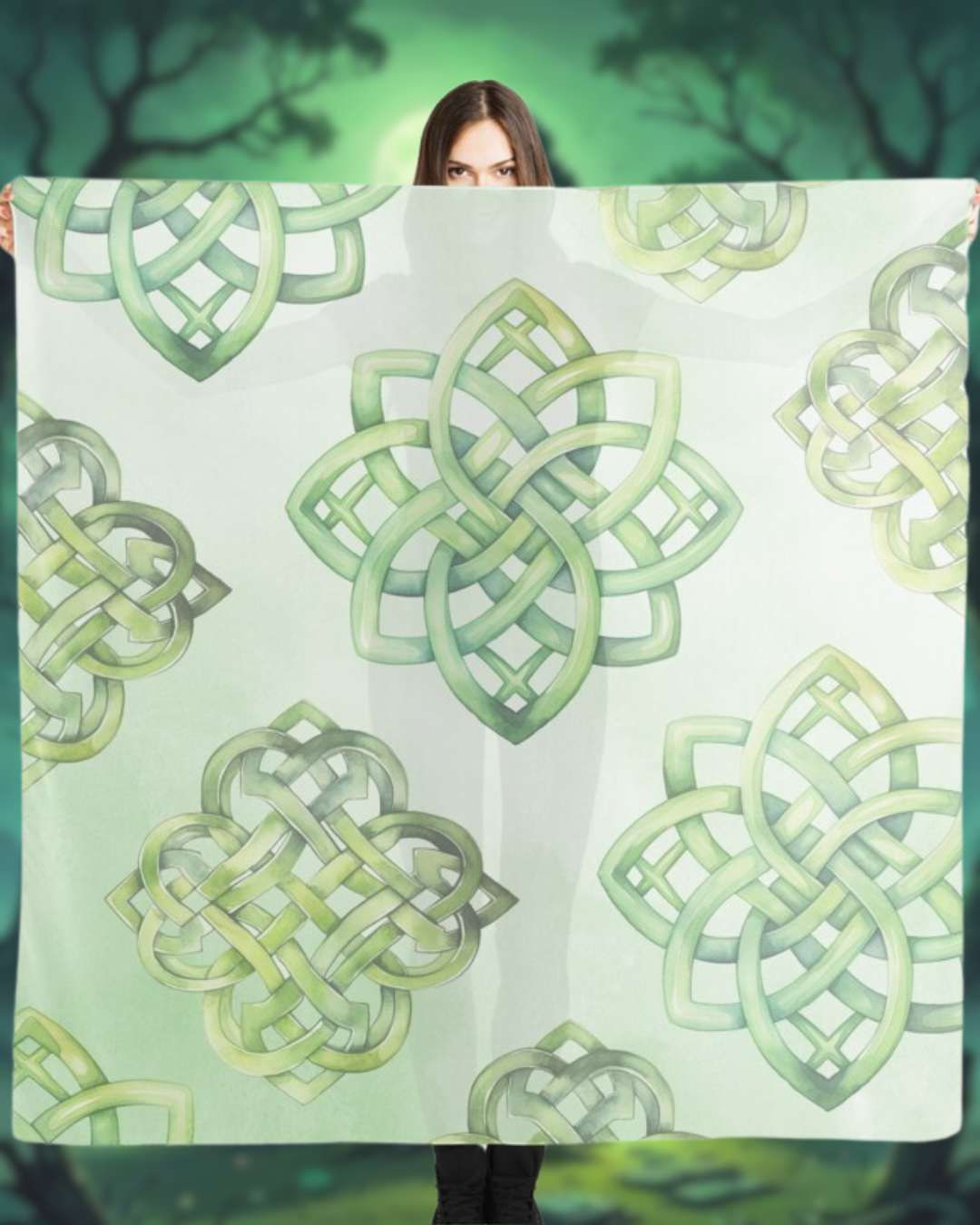 Druid of the Land Silk Scarf