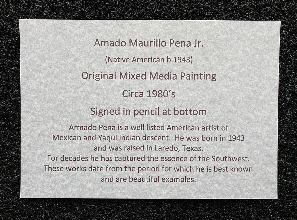 Thumbnail: Amado Maurillo Pena (b.1943) Arizona Original