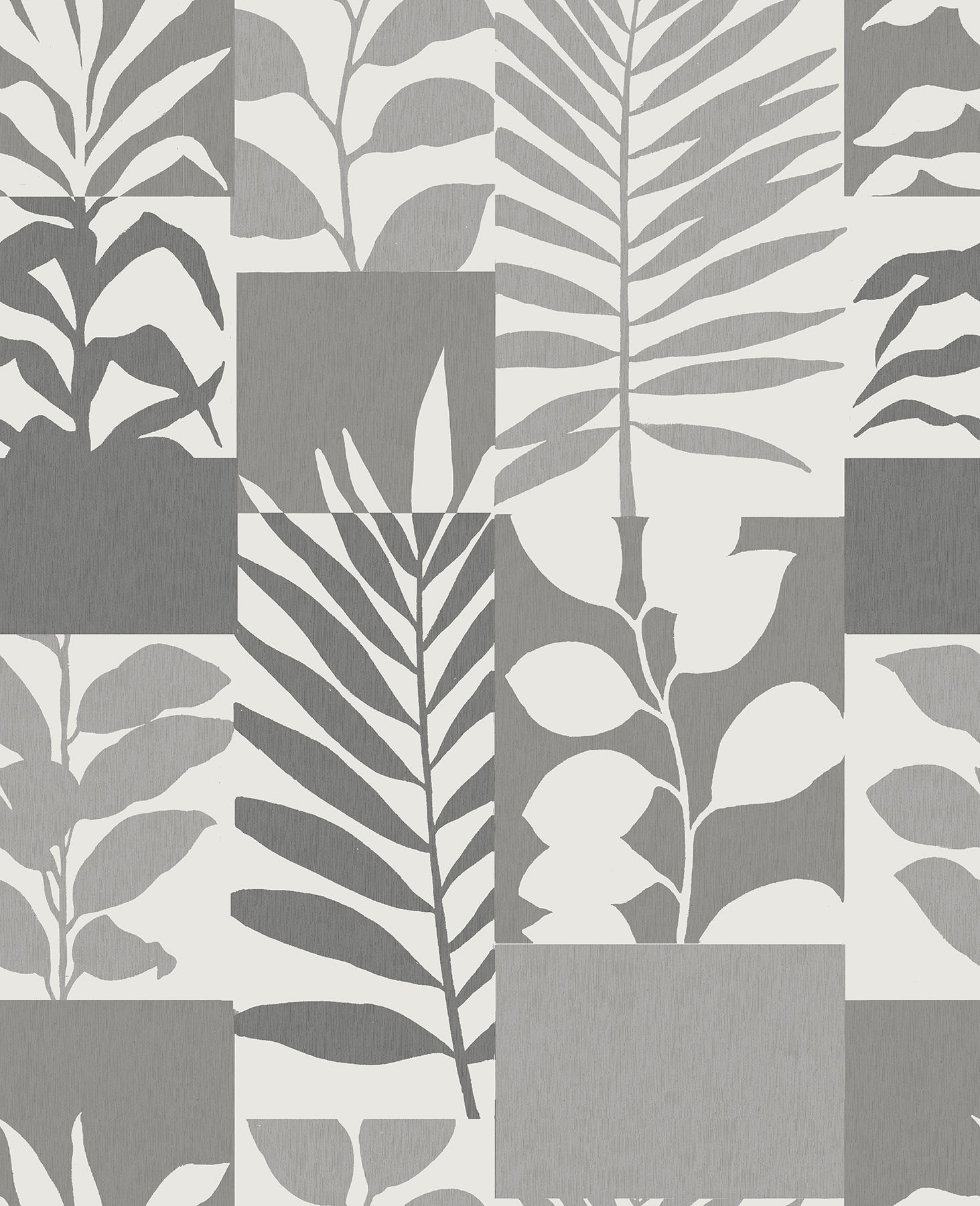 Bath by Advantage - Hammons Silver Block Botanical Wallpaper
