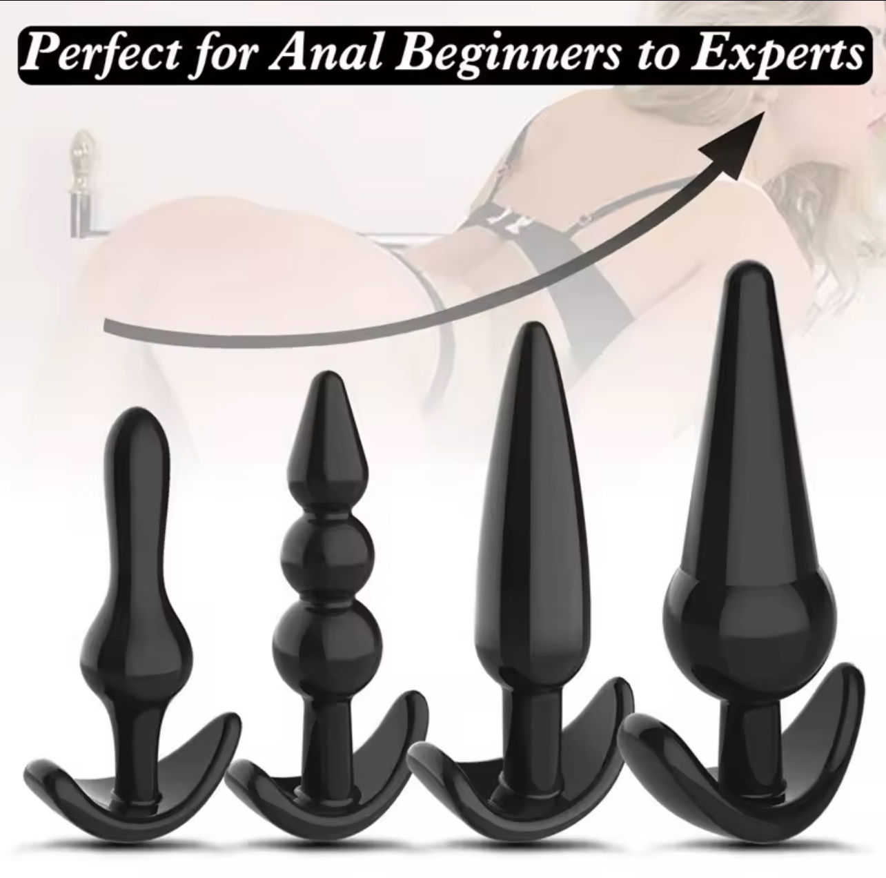 Kit plug anal silicona para principiantes