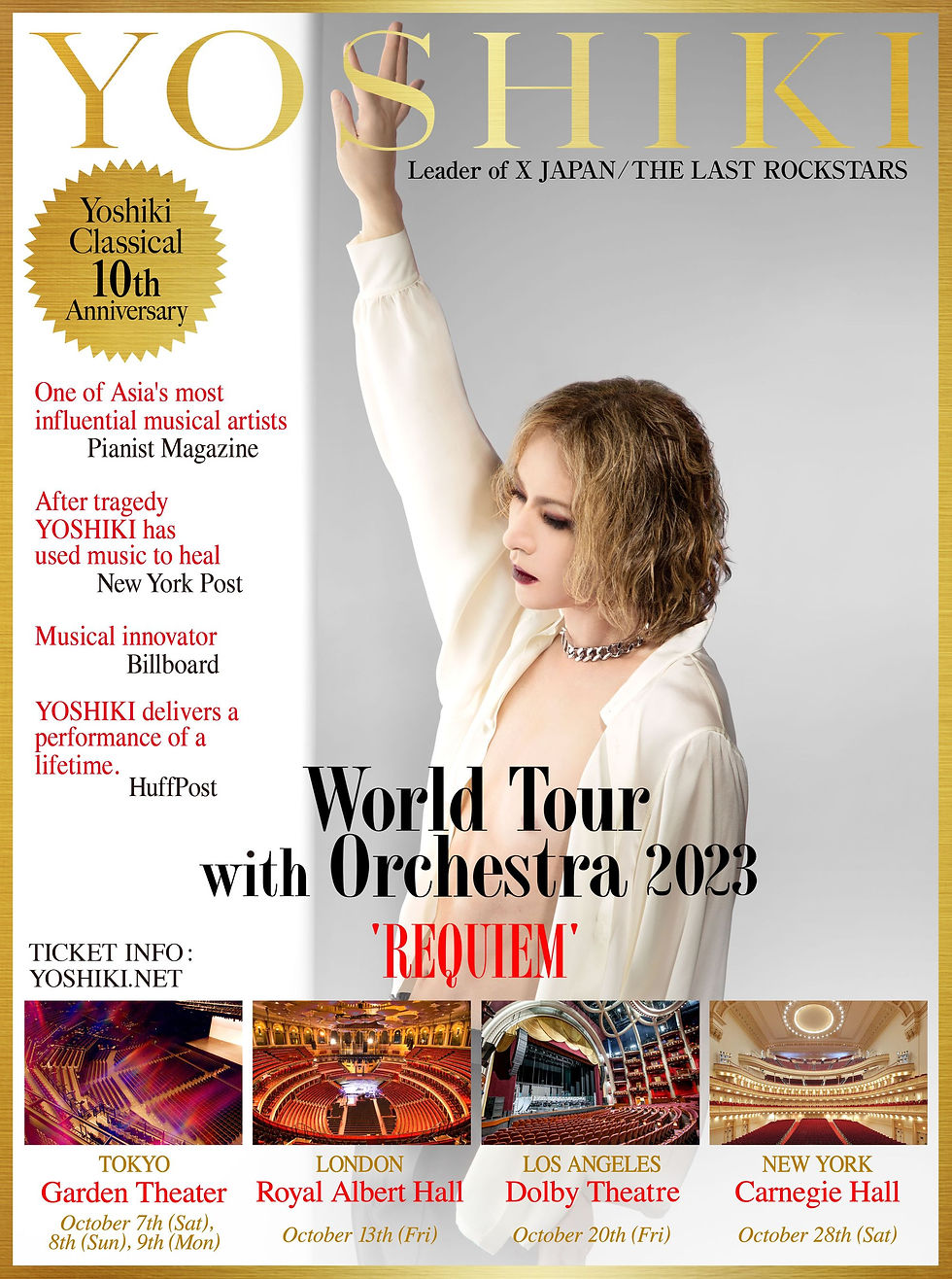 Yoshiki Classical 10th Anniversary World Tour with Orchestra 2023 "REQUIEM"