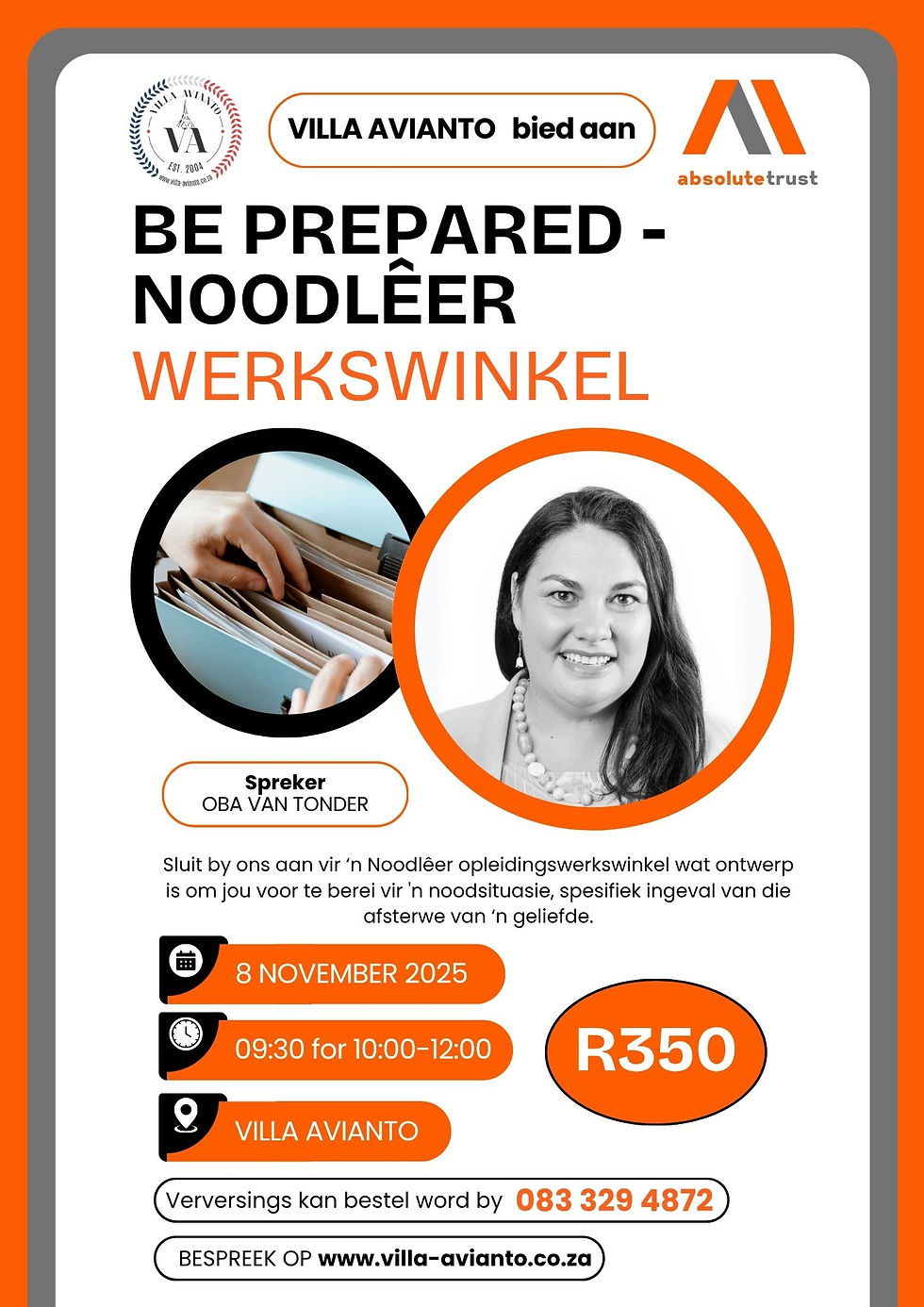 BE PREPARED - Noodlêer Werkswinkel