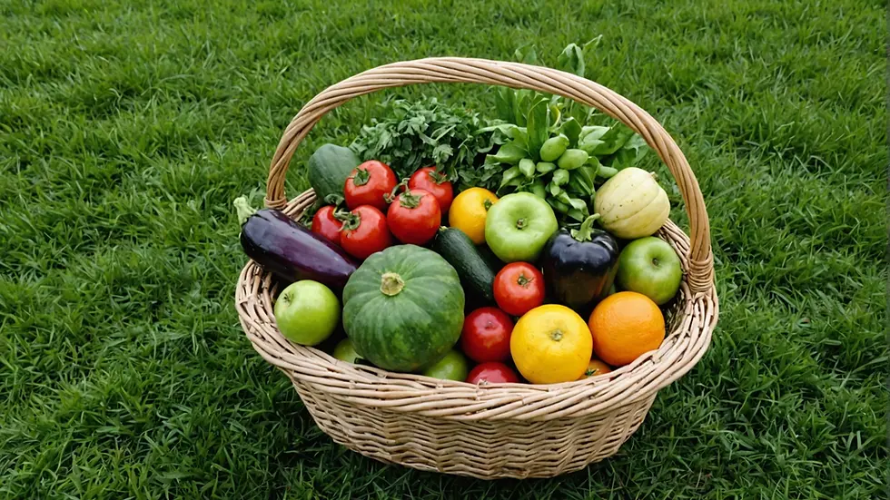 Freshly harvested produce