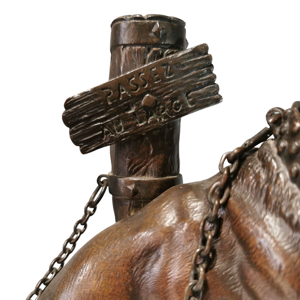 Thumbnail: 19th Century French Bronze Of A Mastiff By Charles Valton
