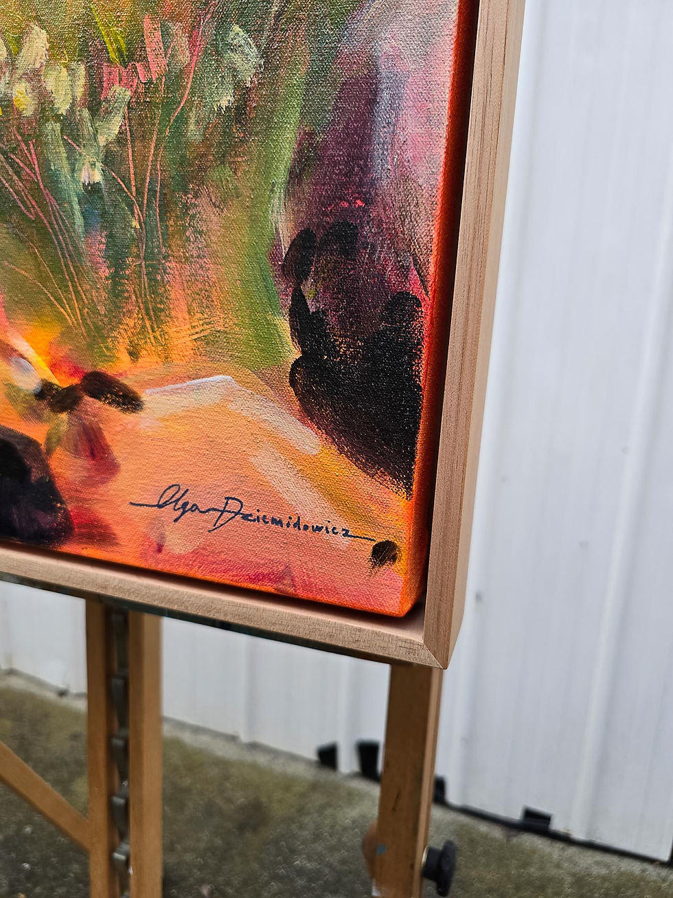 Thumbnail: "A Positive outlook on Life" Abstract landscape   53 x 73 cm