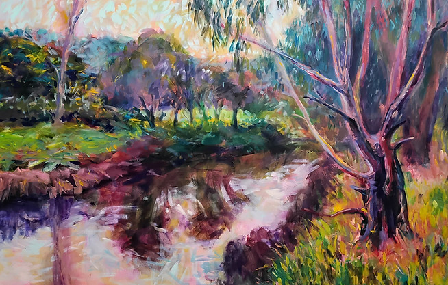 Reflections Adrift in the River's Soul_Acrylics on canvas_120x180 cm_$4500.jpg