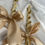 Thumbnail: Gold Leaf with Satin Bow Candle Stick (set of 2)