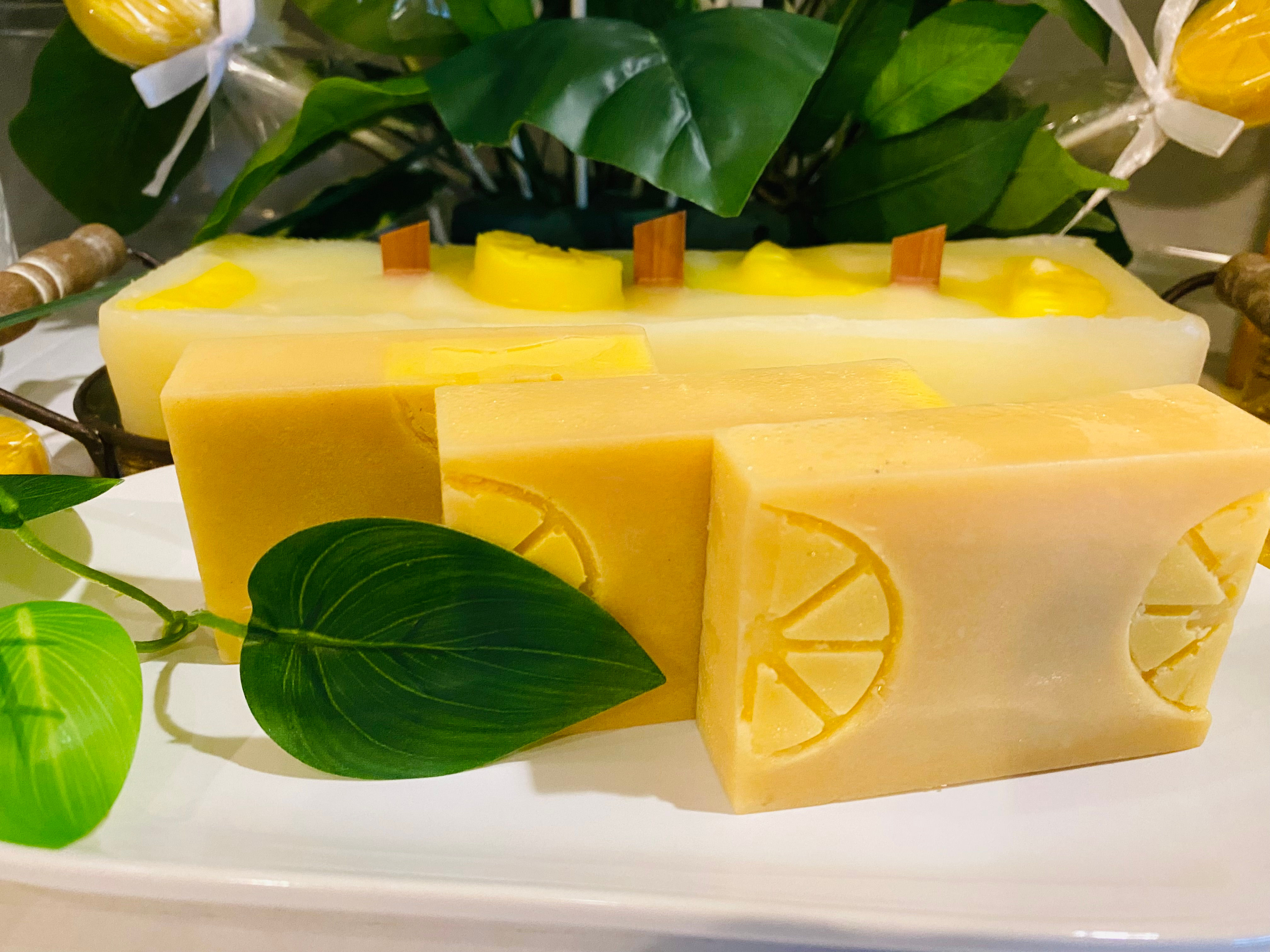 Lemon Gardenia Sugar Scrub Body Bar