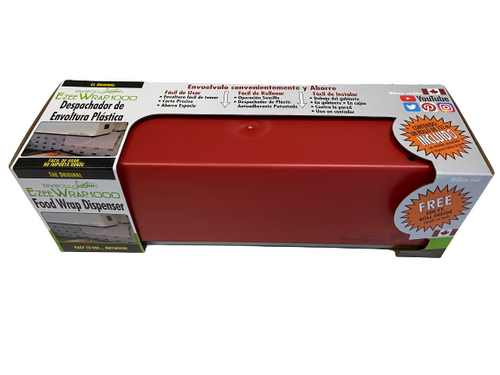 E-ZEEWRAP Dispenser -Red | E-ZEEWRAP