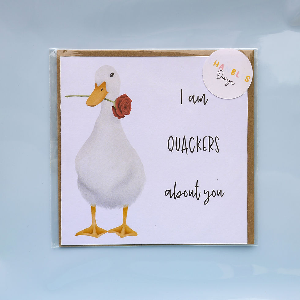 I am Quackers About You Greeting Card