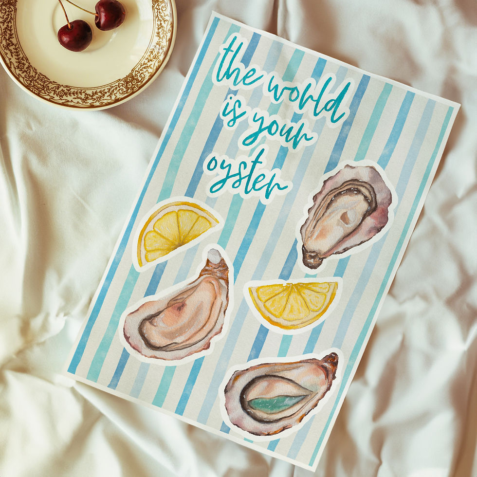 The World Is Your Oyster Graphic Art Print
