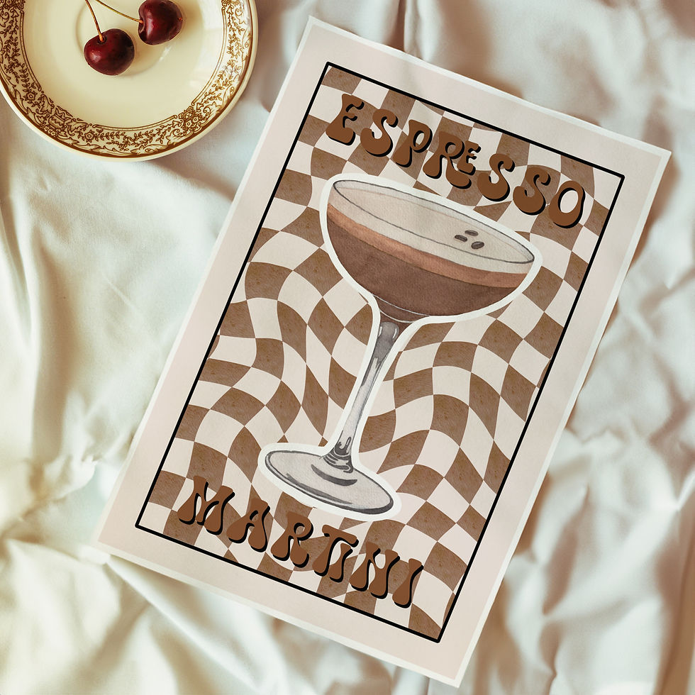 Espresso Martini Art Graphic Print