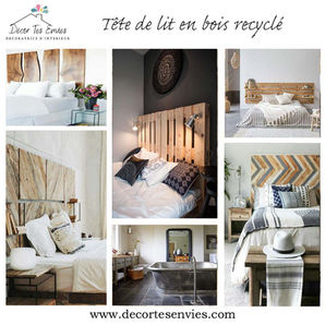 Tête de lit en bois