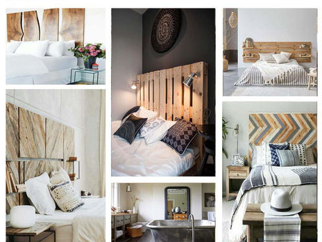 Tête de lit en bois