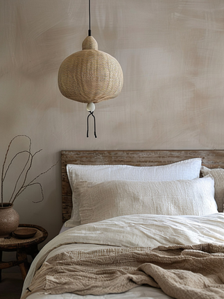 chambre style japandi