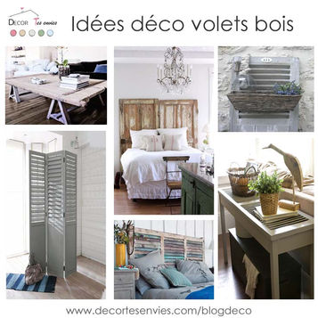Recyclage et idées décos volets bois