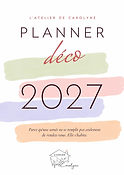 Planner déco 2027 – organiser et planifier ses projets de décoration intérieure