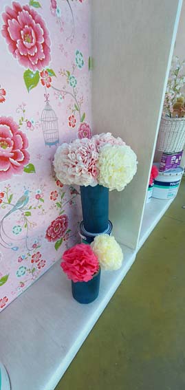 creation fleur en serviettes