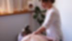 Victoria Ewen giving shoulder massage