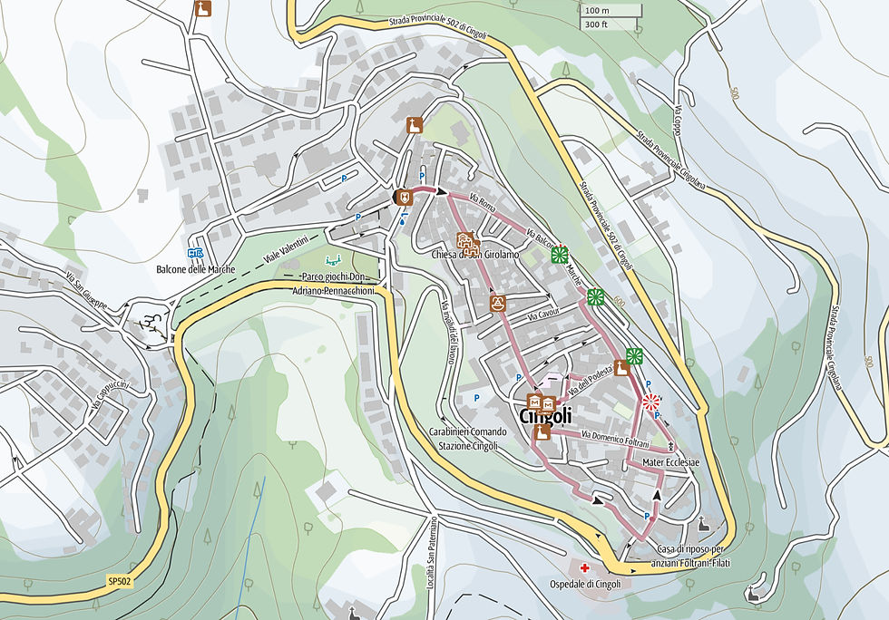 Wandelpad Lame Rosse